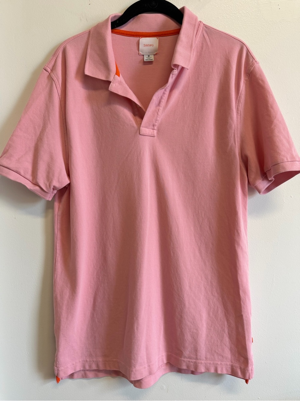 SWIMS Pink Pima Cotton Polo Shirt Men’s Medium